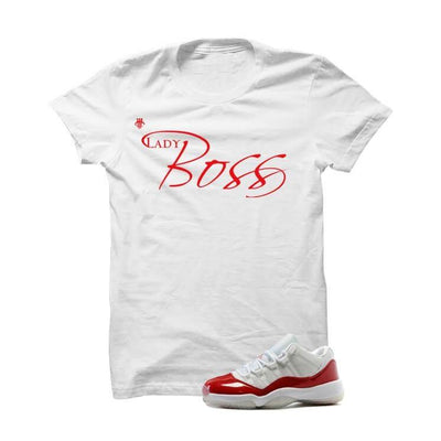 Jordan 11 Low Varsity Red White T Shirt (Boss Lady)