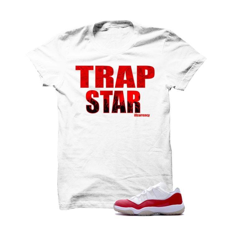 Jordan 11 Low Varsity Red White T Shirt (Trap Star)