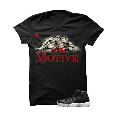 Money Is The Motive Jordan 72 10 Black T Shirt
