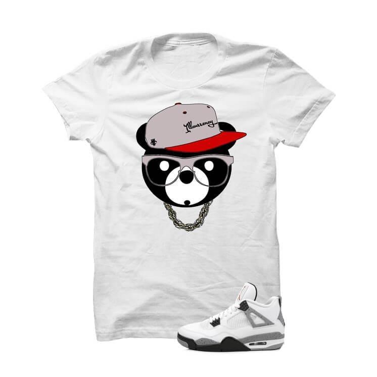 White Cement Jordan 4 OG White T Shirt (ill Bear) – illCurrency Sneaker ...